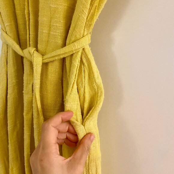 Stil LA Amaya linen dress size in yellow - Picture 8 of 9